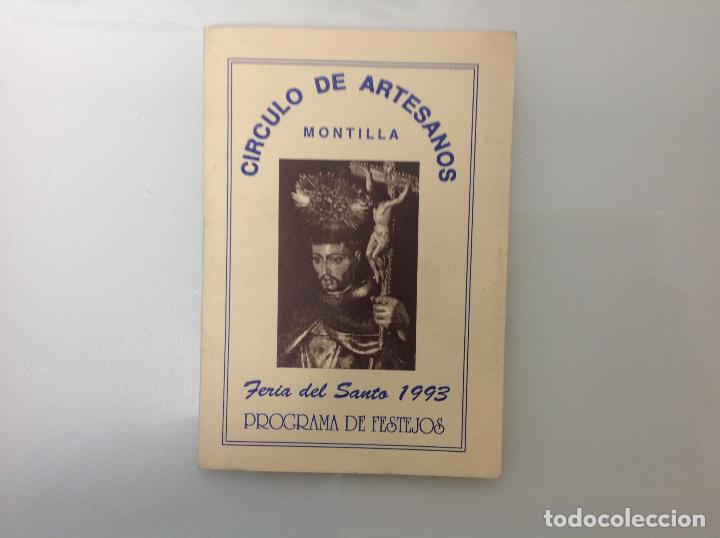 Carteles feria: Programa Feria del Santo de Montilla 1993 - Foto 1