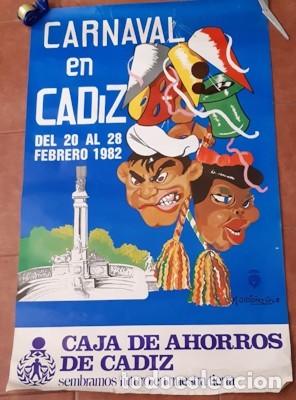 Carteles feria: CARTEL CARNAVAL DE C&Aacute;DIZ DE 1982 - Foto 1