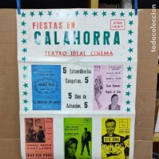 Carteles Feria: CARTEL TEATRO.FIESTAS DE CALAHORRA 1967.LA TABERNA DEL PUERTO,DOS SIN TRES,... Lote 216415160