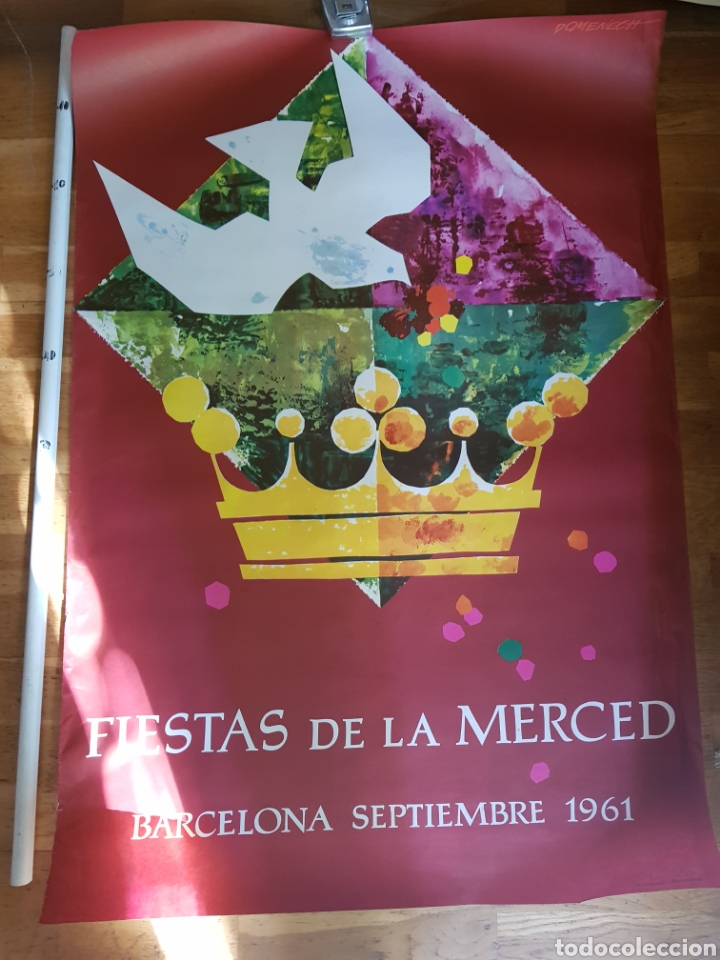 Carteles Feria: FIESTAS DE LA MERCED CARTEL DOMENECH POSTER 1961 REYES MAGOS BARCELONA ANTIGUO VINTAGE