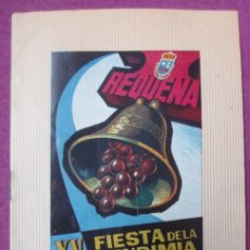 Carteles Feria: LIBRO LIBRITO PROGRAMA OFICIAL XV FIESTA VENDIMIA REQUENA 1962 FERIA Y FIESTAS LV15
