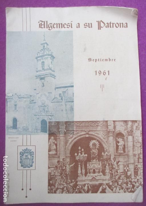 Carteles feria: LIBRO LIBRITO PROGRAMA OFICIAL FIESTAS ALGEMESI 1961 LV41 - Foto 1