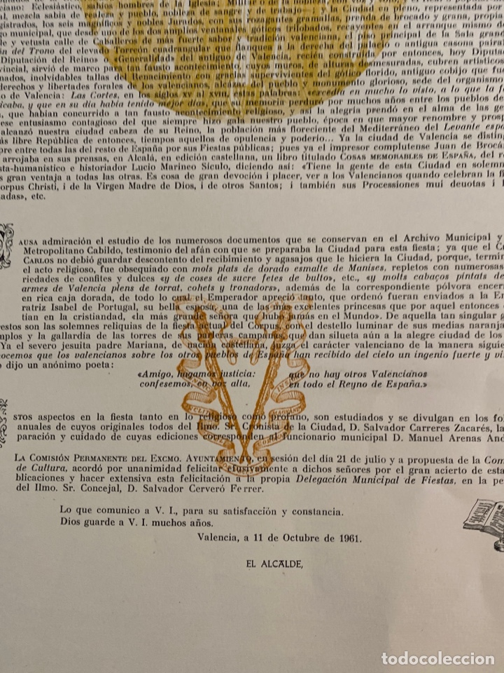Carteles feria: Valencia 1961 sant&iacute;simo corpus christi - Foto 4