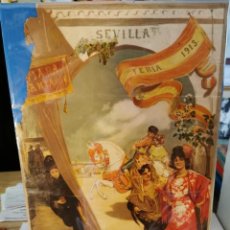 Carteles Feria: SEVILLA, 1913, CARTEL ORIGINAL FIESTAS DE PRIMAVERALES, FIRMADO POR GONZALO BILBAO, 26X39 CMS. Lote 252095860