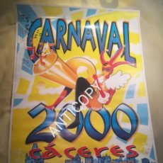 Carteles Feria: CARTEL CARNAVALES CÁCERES AÑO 2000. Lote 258227220