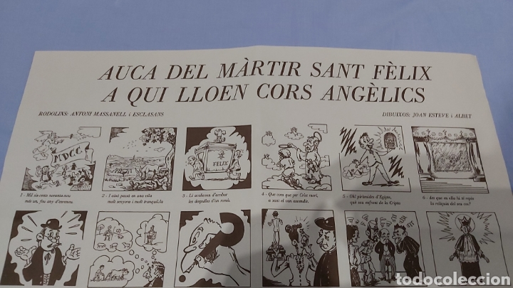 Carteles Feria: AUCA DEL MARTIR SANT FELIX A QUI LLOEN CORS ANGELICS. FESTA MAJOR 1984 - Foto 3 - 260422375