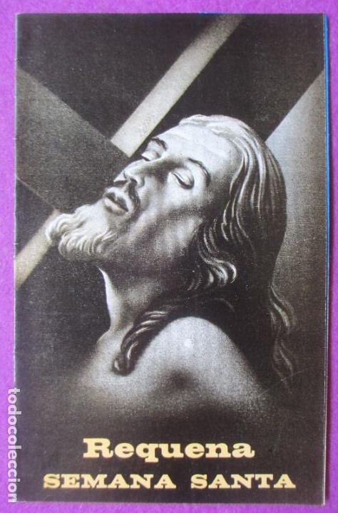 Carteles feria: LIBRO LIBRITO PROGRAMA OFICIAL SEMANA SANTA REQUENA 1963 LV36 - Foto 1