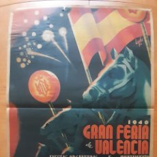 Carteles Feria: ORIGINAL - GRAN FERIA DE VALENCIA - AÑO 1940. Lote 276026703