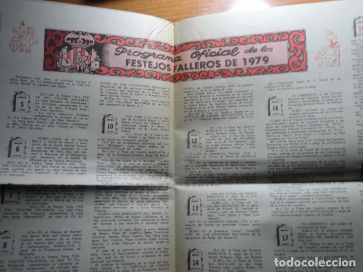 Carteles feria: PROGRAMA OFICIAL DE LOS FESTEJOS FALLEROS 1979 FALLAS - Foto 2