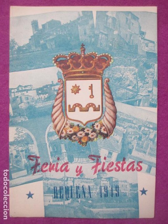 LIBRO LIBRITO PROGRAMA OFICIAL FIESTA VENDIMIA REQUENA 1949 FERIA Y FIESTAS LV28 (Coleccionismo - Carteles Gran Formato - Carteles Ferias, Fiestas y Festejos)