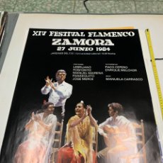 Carteles Feria: CARTEL FESTIVAL FLAMENCO ZAMORA 1984. Lote 305251603