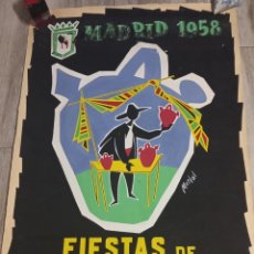 Affissi Fiera: CARTEL ORIGINAL MADRID 1958. PINTADO A MANO