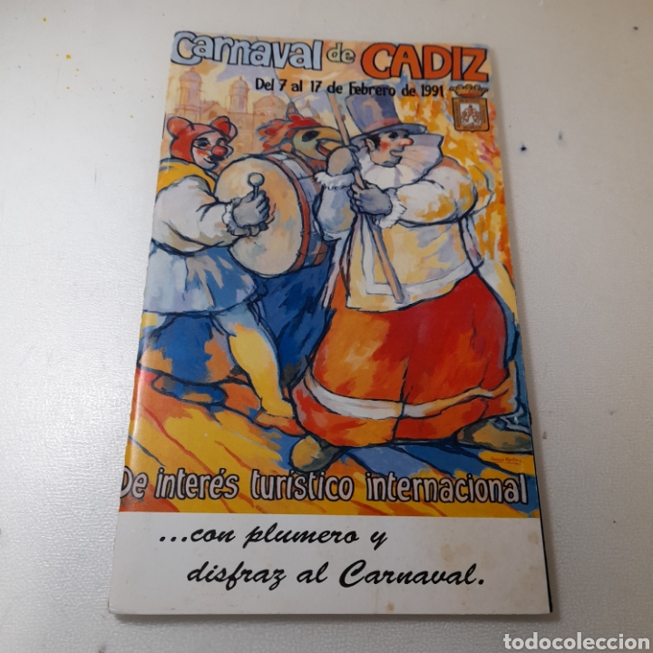 Carteles feria: PROGRAMA OFICIAL CARNAVAL DE C&Aacute;DIZ 1991. - Foto 1