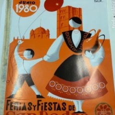 Carteles Feria: CARTEL FERIAS Y FIESTAS ZAMORA 1980 SAN PEDRO