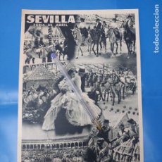 Carteles Feria: CARTEL FERIA DE ABRIL DE SEVILLA AÑOS 40. Lote 330180963