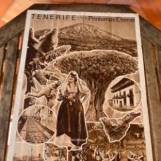 Carteles Feria: CARTEL DE TURISMO TENERIFE ISLAS CANARIAS MISS EUROPA 1935 ,PRINTEMPS ETERNEL, JOSE CASTRO RUIZ. Lote 344258643