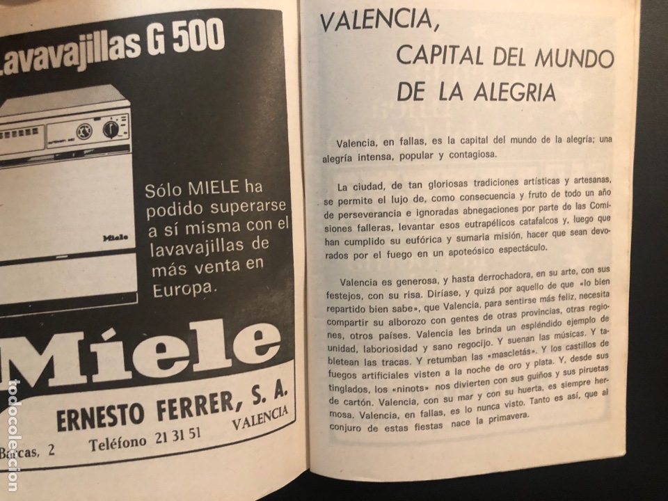 Carteles feria: Fallas valencia programa oficial 1973 80 p&aacute;ginas - Foto 3