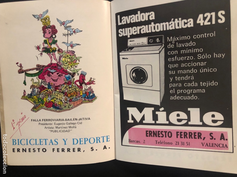 Carteles feria: Fallas valencia programa oficial 1973 80 p&aacute;ginas - Foto 7