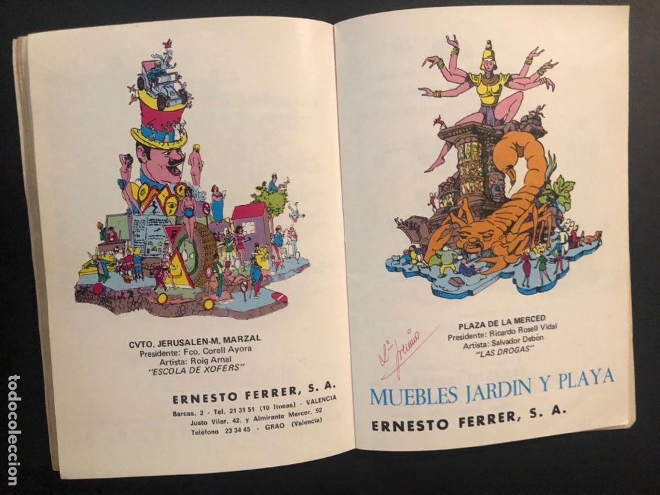 Carteles feria: Fallas valencia programa oficial 1973 80 p&aacute;ginas - Foto 9