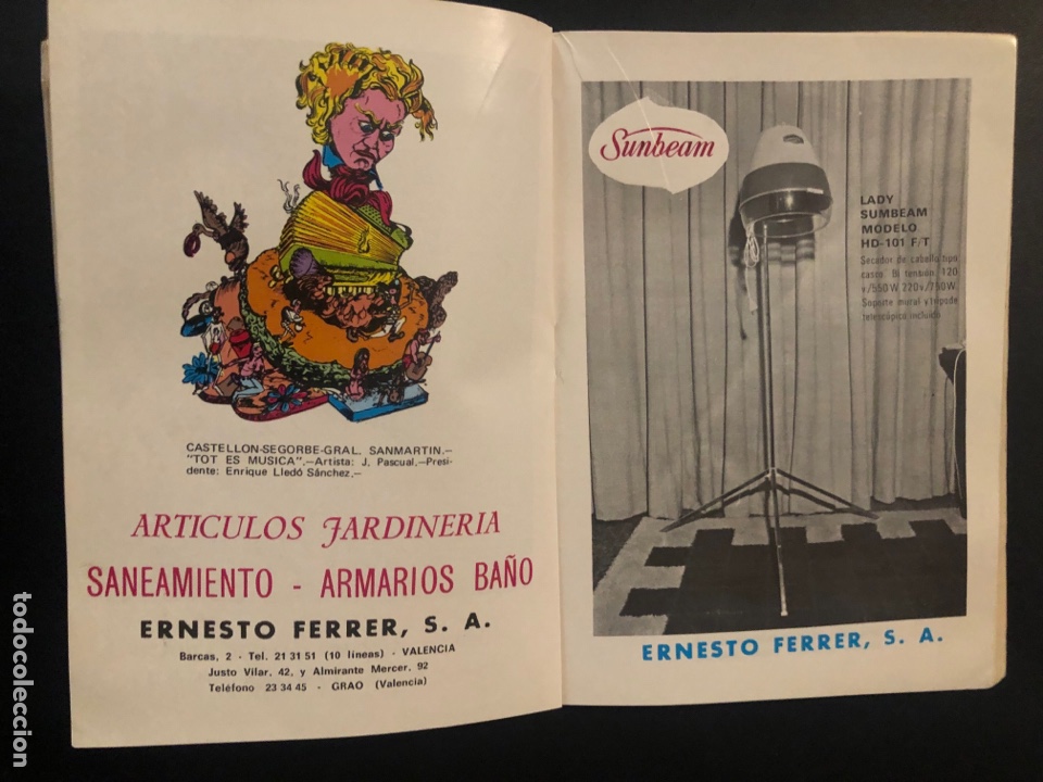 Carteles feria: Fallas valencia programa oficial 1973 80 p&aacute;ginas - Foto 12