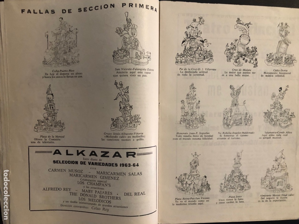 Carteles feria: Revista cabalgata fallera valencia fallas 1964 - Foto 11
