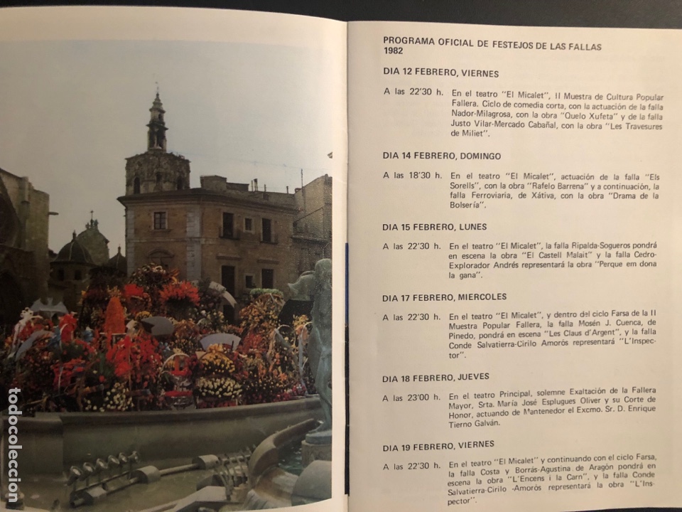 Carteles feria: Programa oficial fallas de valencia 1982 junta central fallera - Foto 3