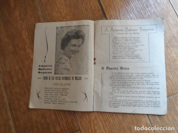 Carteles feria: PROGRAMA FIESTAS MISLATA VALENCIA 1959 - Foto 1