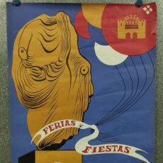 Carteles Feria: MERIDA - FERIA Y FIESTAS- AÑO 1969 - ILUSTRADOR LOZANO - LITOGRAFIA ORTEGA VALENCIA. Lote 364440956