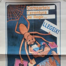 Carteles Feria: CARTEL 40X62 DÍA INTERNACIONAL DEL LIBRO INFANTIL. AÑO 1989. LLIBRE INFANTIL. THERSON BOADU