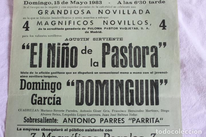 Carteles feria: PLAZA DE TOROS DE LORCA MAYO 1983 - Foto 2
