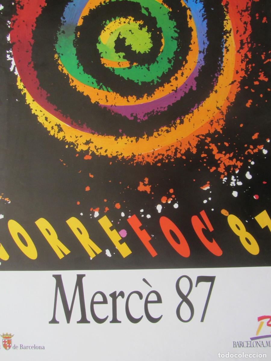 Carteles feria: CARTEL CORREFOC MERC&Egrave; 87. 98X65 - Foto 2