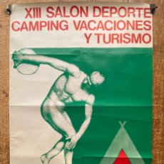 Carteles Feria: CARTEL: XIII SALON DEPORTE CAMPING VACACIONES Y TURISMO - 1973