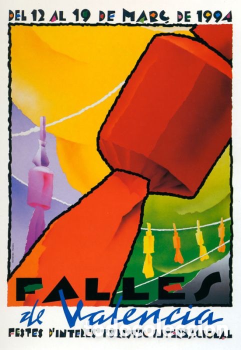 Carteles feria: Cartel de Fallas, 1994 - Foto 1