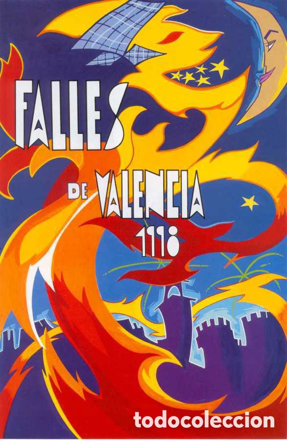 Carteles feria: Cartel de fallas, 1998 - Foto 1