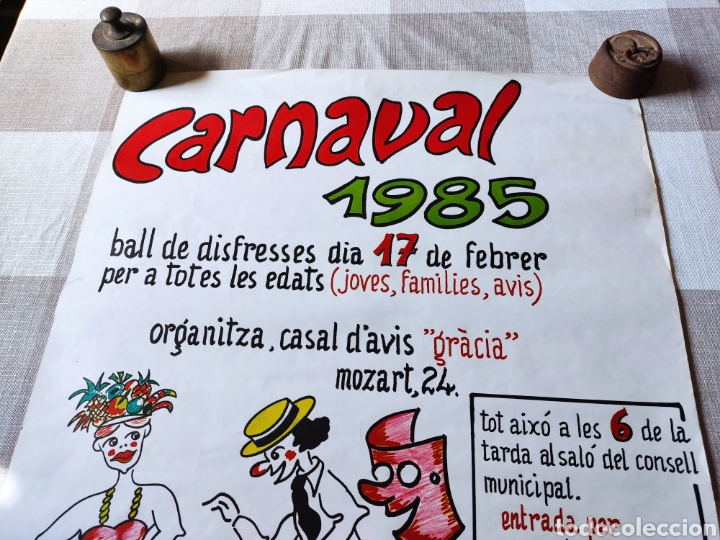 Carteles feria: Cartel carnaval 1985 - Foto 2