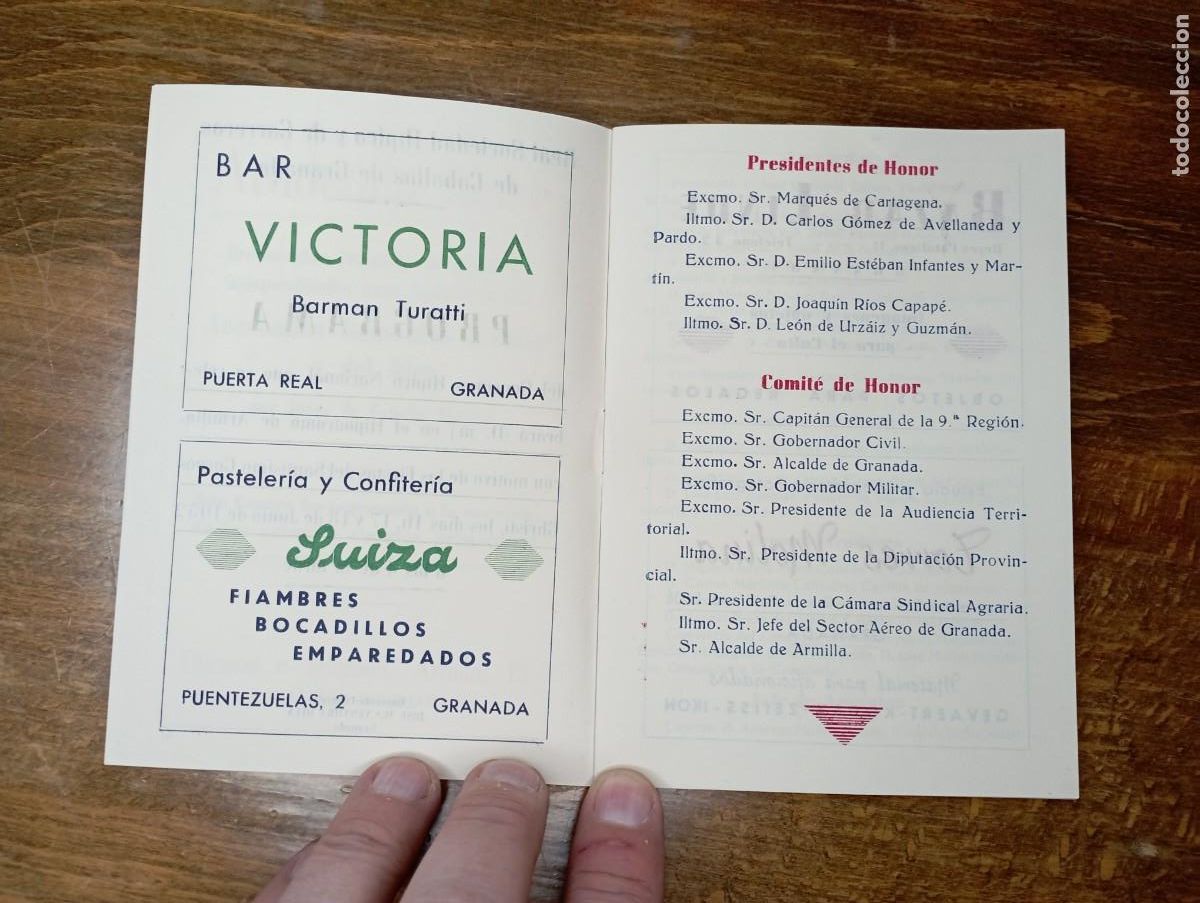 Carteles feria: 1952. Concurso h&iacute;pico nacional. Granada. Programa - Foto 2