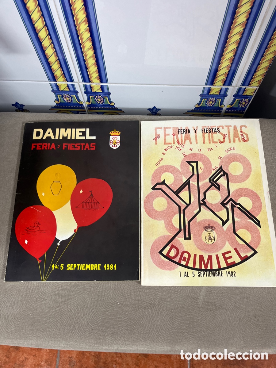 Carteles feria: Lote de programas de feria de DAIMIEL - Foto 1