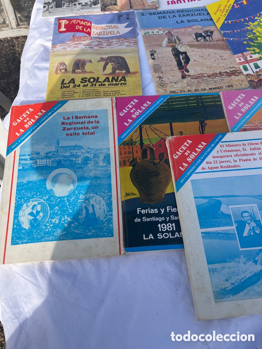 Carteles feria: Gran lote de Gaceta y programa de La Solana - Foto 3