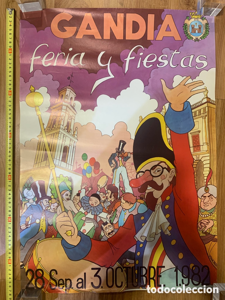 Affissi Fiera: P&oacute;ster cartel feria y fiestas de gandia 1982