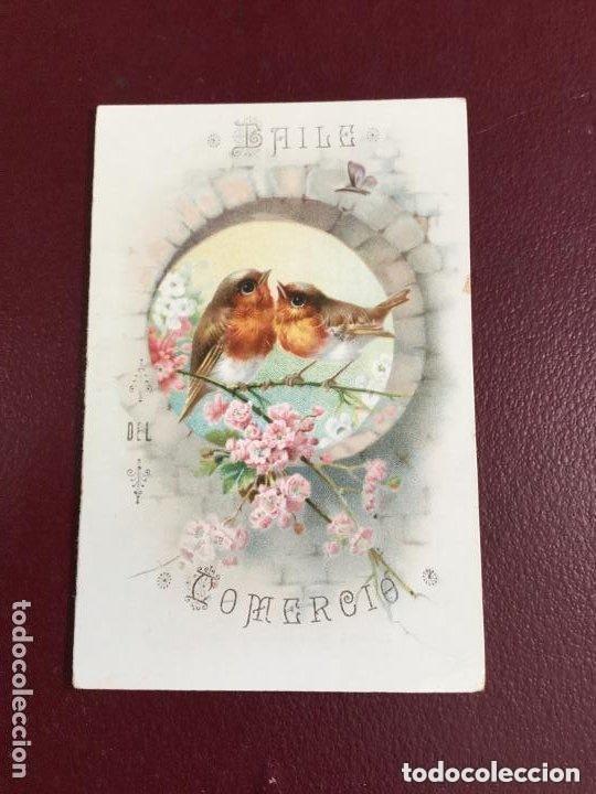 Carteles feria: PROGRAMA PARA EL BAILE DEL COMERCIO - imp. Rubalcaba - 11x7cm - Foto 1