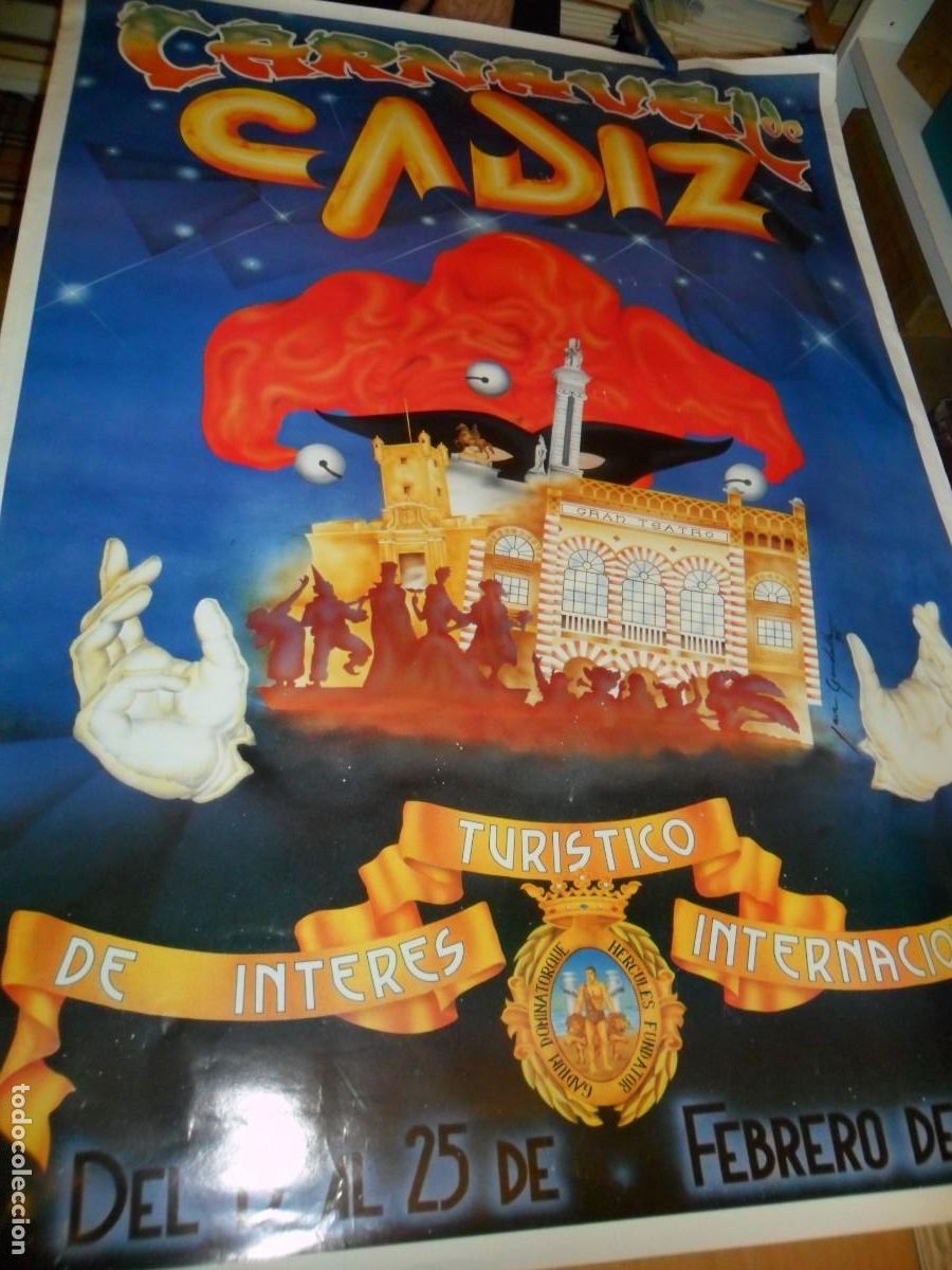 Carteles feria: CARTEL CARNAVAL DE CADIZ 1996 - Foto 1