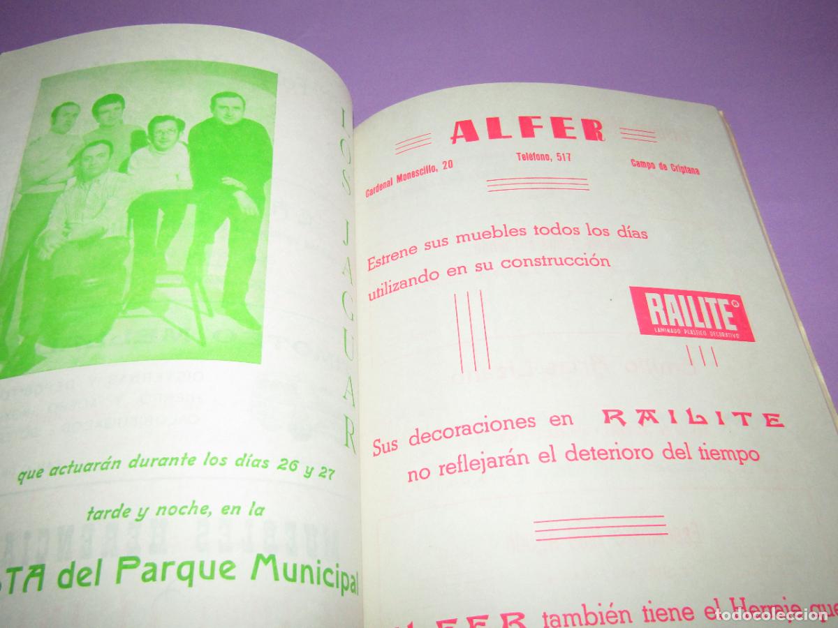 Carteles feria: Antiguo Programa de Feria y Fiestas del CAMPO DE CRIPTANA del A&ntilde;o 1972 - Foto 10