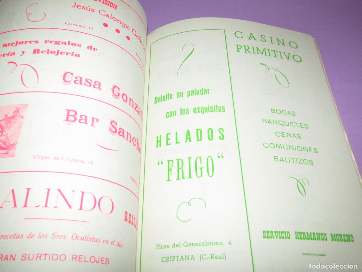 Carteles feria: Antiguo Programa de Feria y Fiestas del CAMPO DE CRIPTANA del A&ntilde;o 1972 - Foto 11