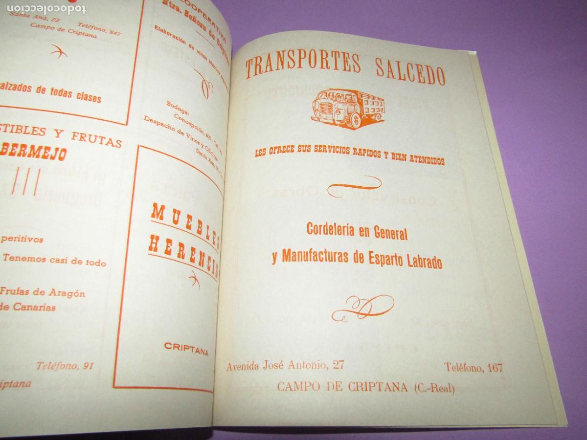 Carteles feria: Antiguo Programa de Feria y Fiestas del CAMPO DE CRIPTANA del A&ntilde;o 1971 - Foto 10
