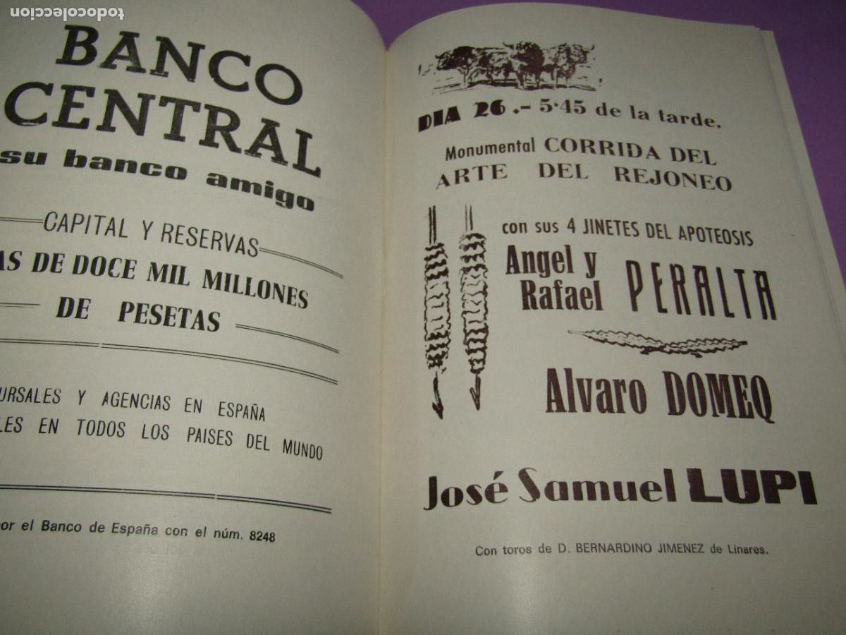 Carteles feria: Antiguo Programa de Feria de ALMAGRO del A&ntilde;o 1971 - Foto 3