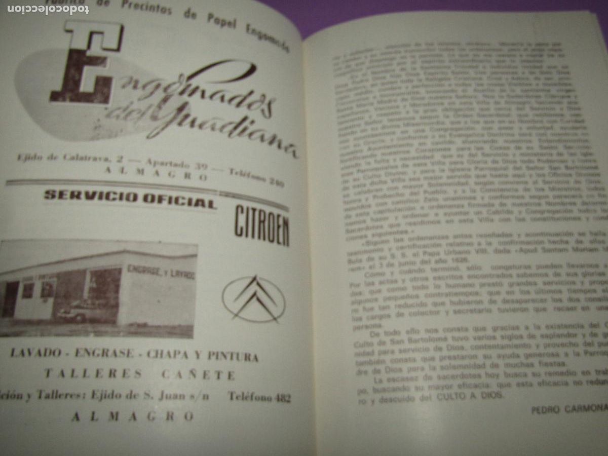 Carteles feria: Antiguo Programa de Feria de ALMAGRO del A&ntilde;o 1971 - Foto 4