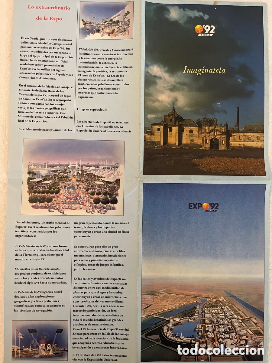 Carteles feria: Mapa plegable de la Expo 92 - Foto 3