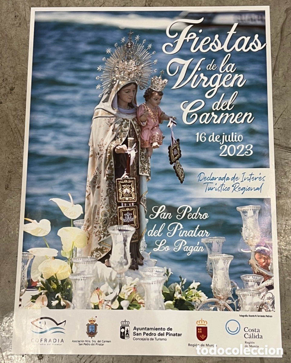 Carteles Feria: Cartel. Fiestas de la Virgen del Carmen. San Pedro del Pinatar. Murcia. 2023.