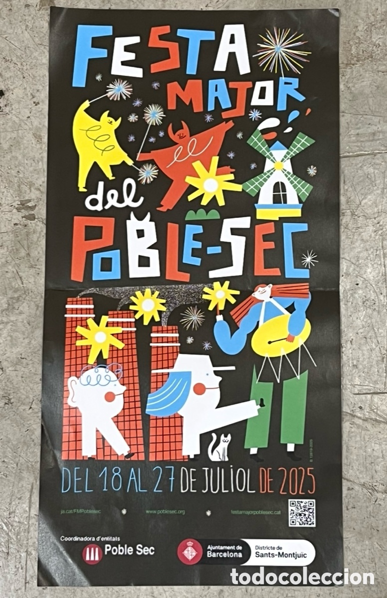 Plakate Volksfeste: Cartel. Festa Major del Poblec Sec. Barcelona. 2025.
