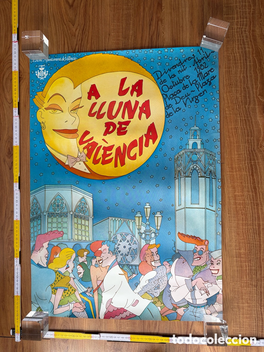 Carteles Feria: Cartel Poster A la Lluna de Valencia de Daniel Torres 1982